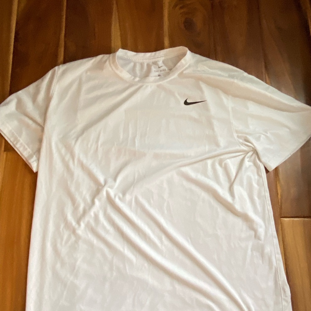 Nike white dry fit workout tee